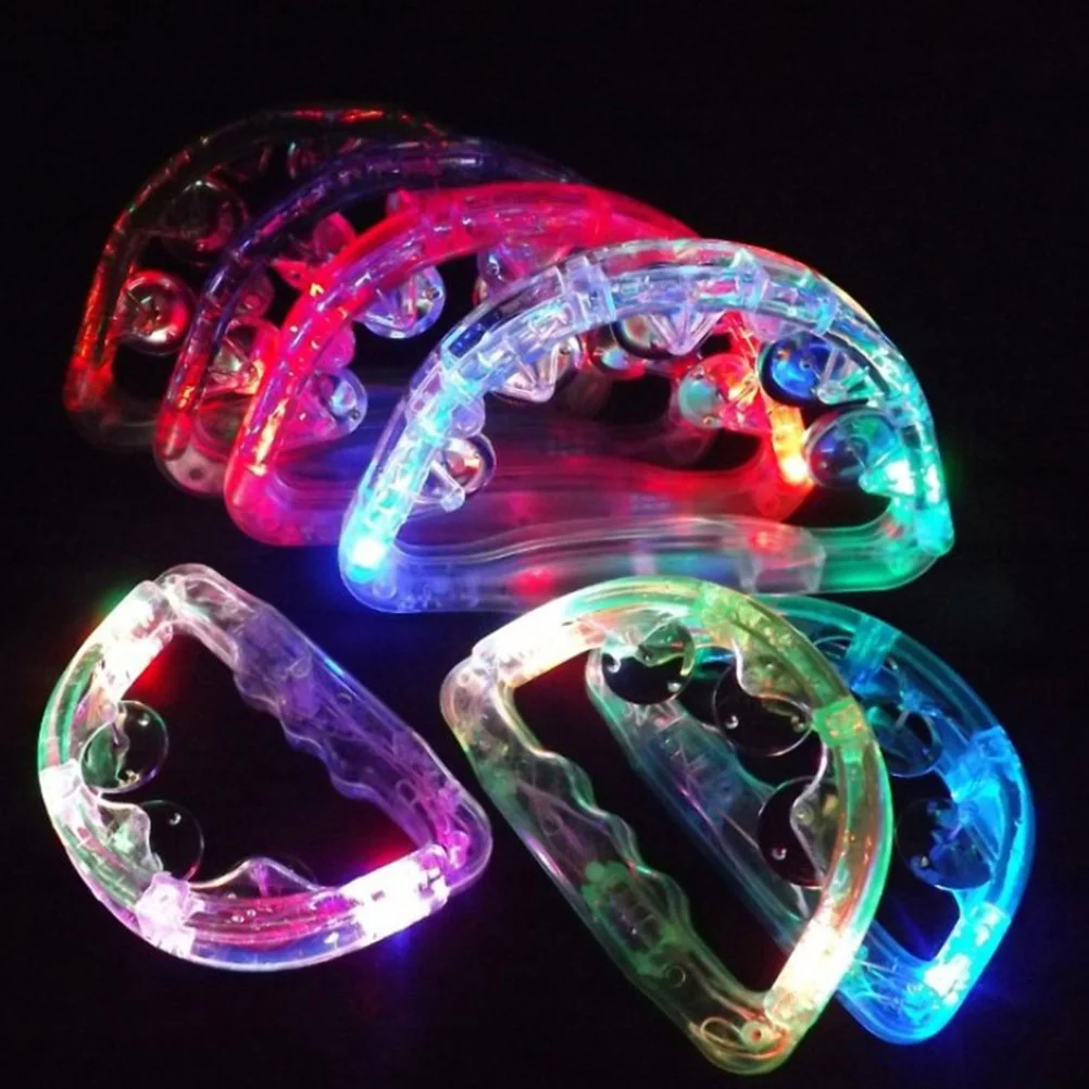 

4 Pcs LED Kids Light Panderose Flashing Handbell Shine Abs Toys Party Child