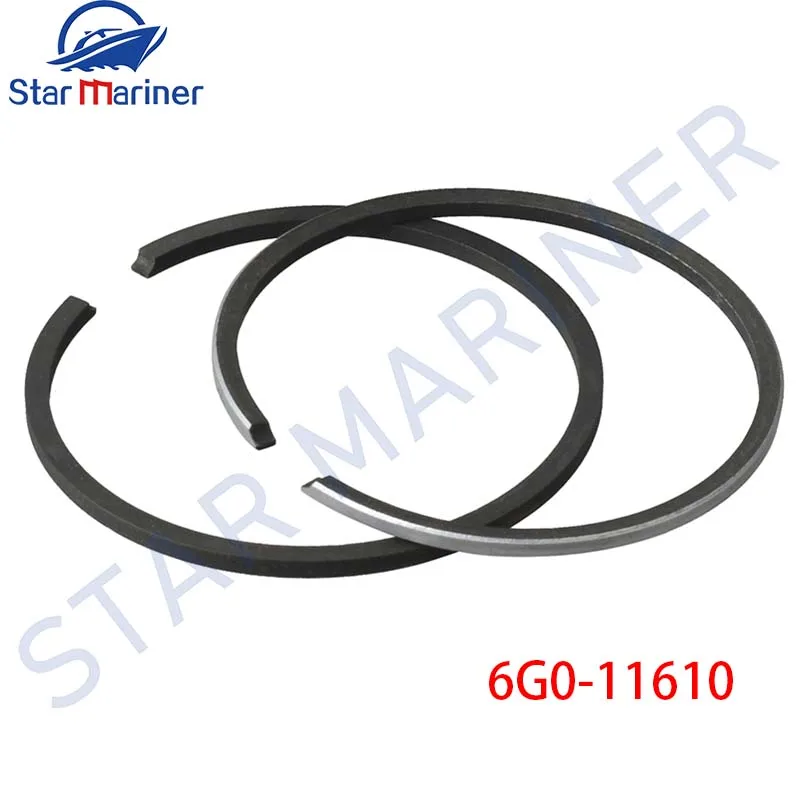 

Поршневое кольцо 6G0-11610 STD 67 мм для подвесного мотора Yamaha 2T 25HP 30HP 6G0-11610-00 656-11610-02 старая модель