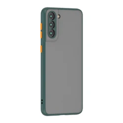 Luxury Armor Matte Silicone Back Cover - Premium Hard Case - A54 5G (Army green)