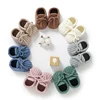 Baby Walking Shoes Solid Soft Soled Newborn Boys Girls First Walker Breathable Anti-Slip Infant Toddler Indoor Outdoor Prewalker 1