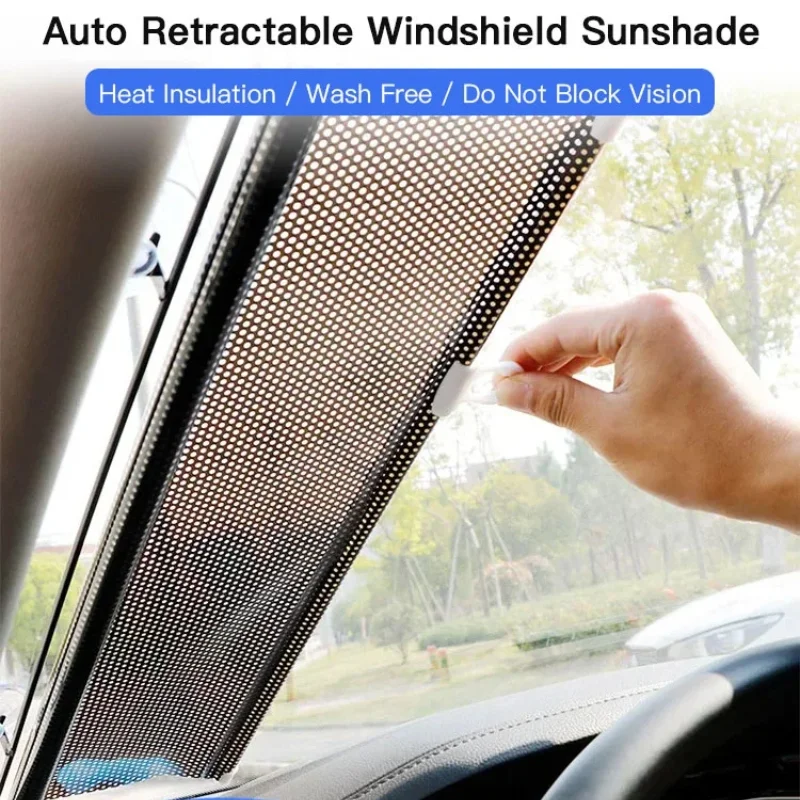 BlackoutCurtainsNopunchingCarWindowSunshadeRollerBlindsfront