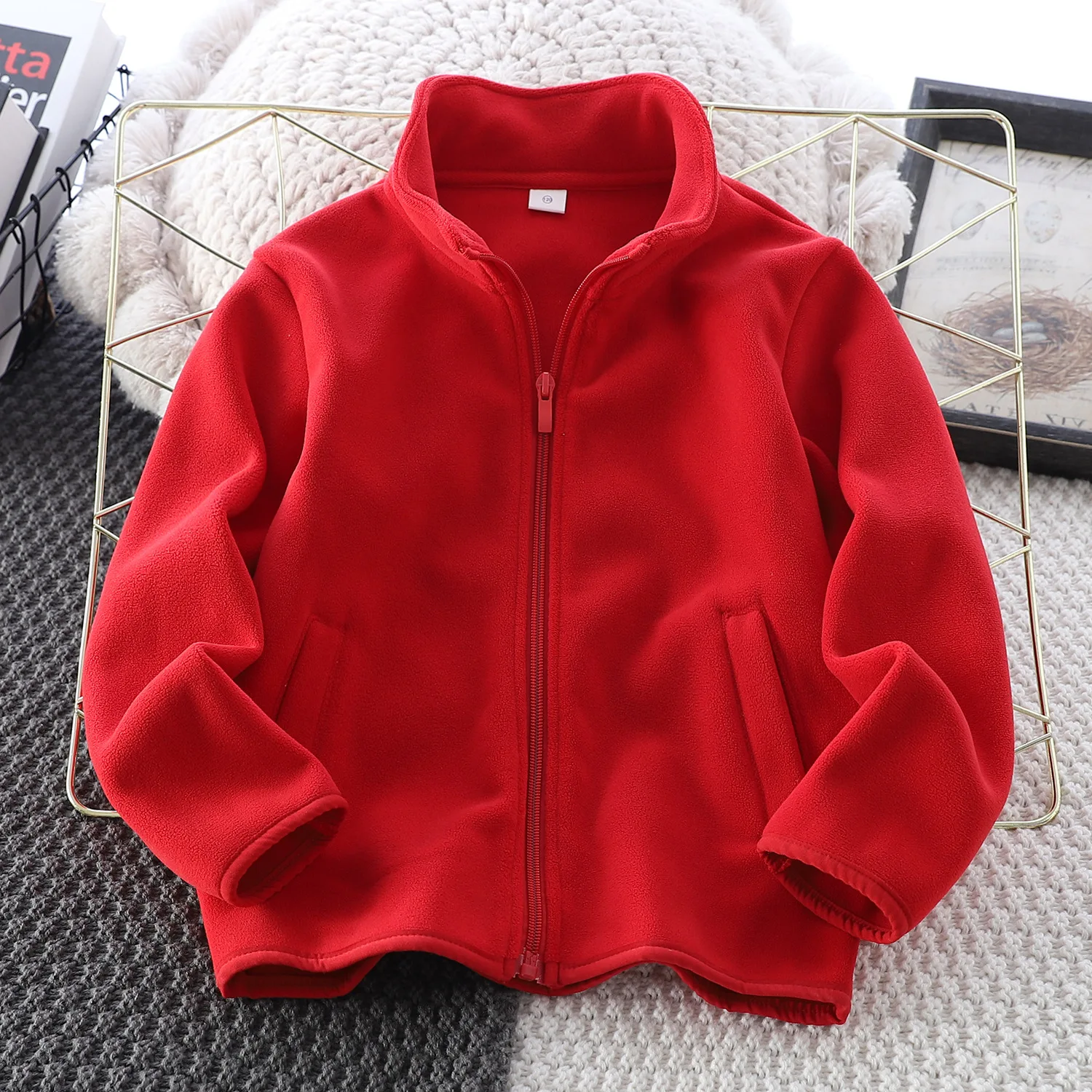 الأطفال القطبية بلوزة من الصوف 2025 ربيع جديد الاط...