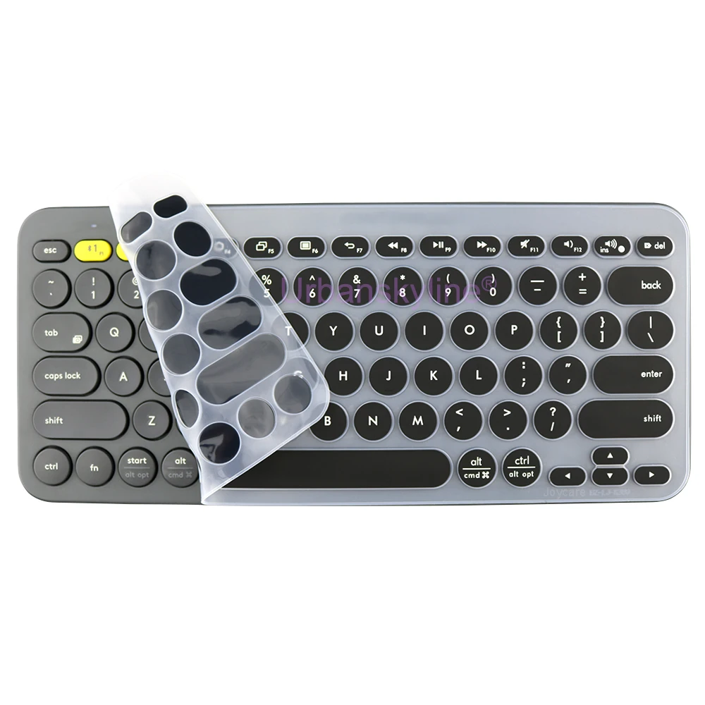 Silicone Protector Skin Case Film English Korean Clear Black Keyboard Cover for Logitech K380 for Logi K380S Pebble Keys keyboard silicone cover keyboard cover