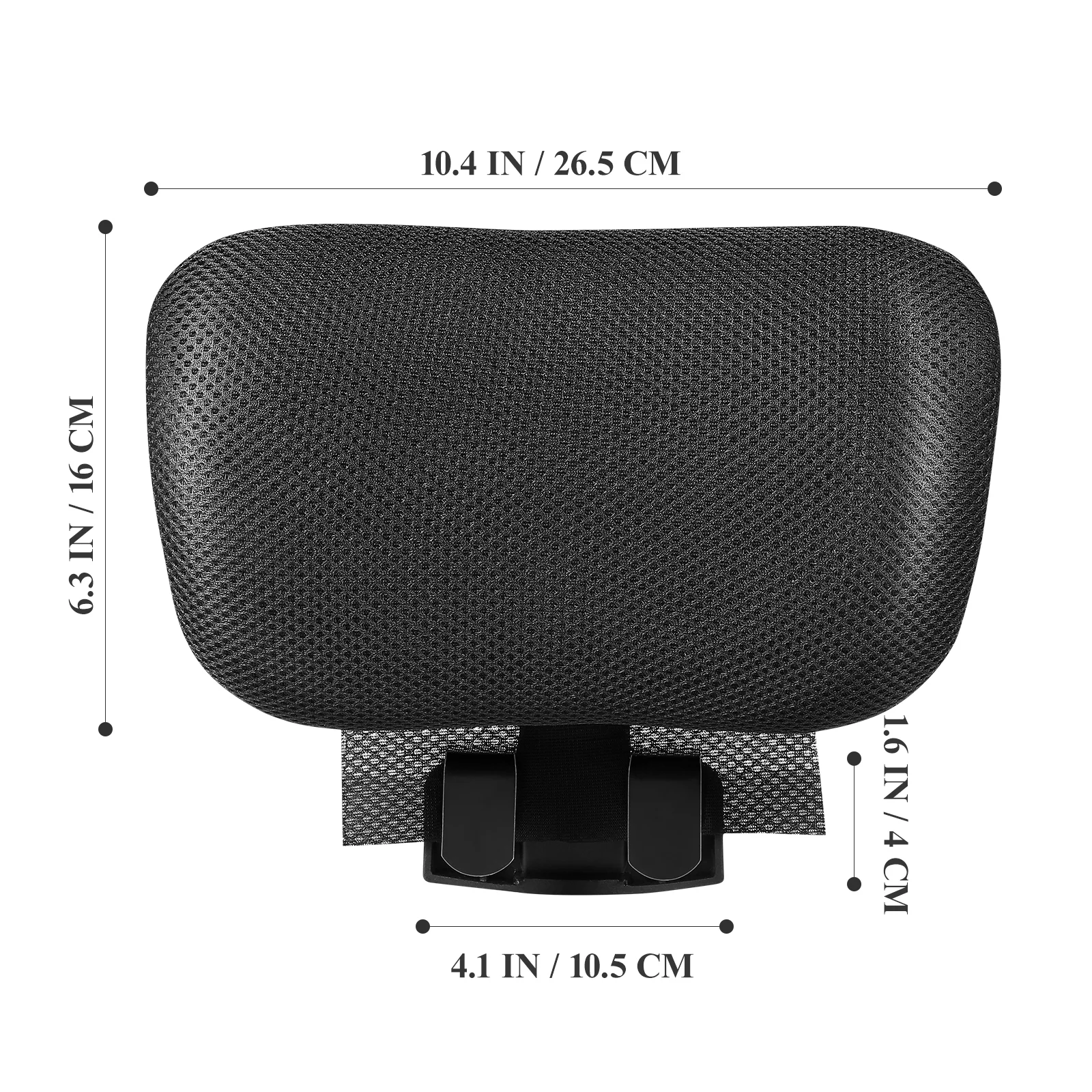 Small Recliner Head Support Attachment Adjustable Height and Angle Head Pillow for Ergonomic Executive Chair New