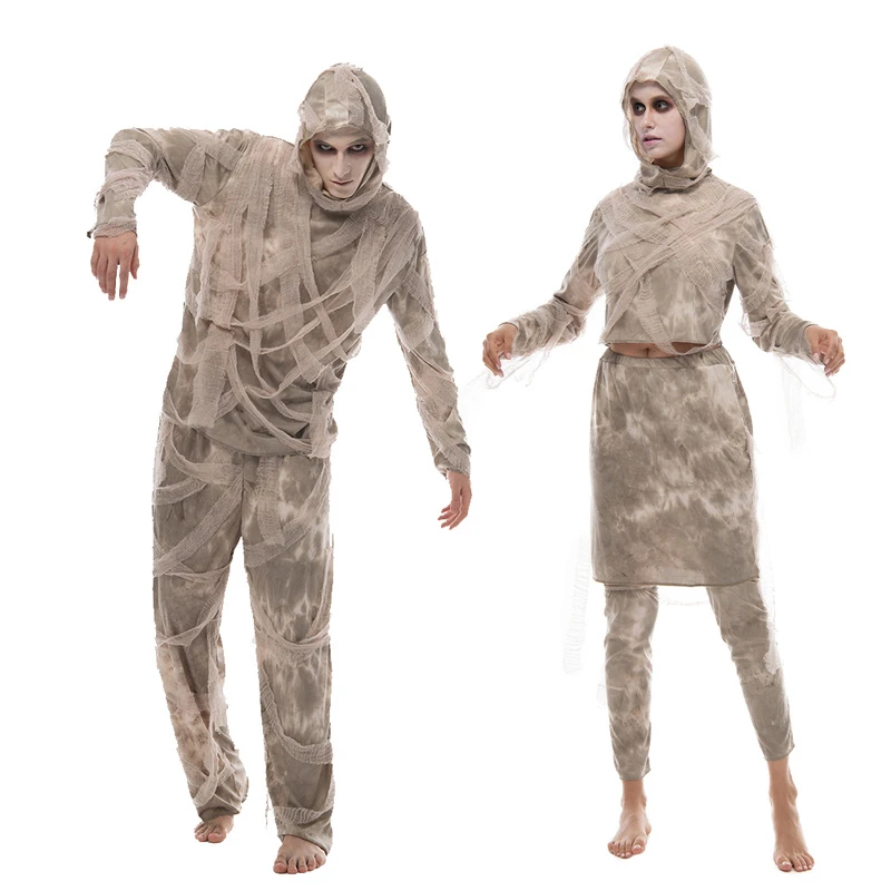 Allergy cage In detail 2022 nowa rodzina Halloween Horror mumia Wrap strój Cosplay dorosły  straszny egipski mumia kostium karnawał wielkanoc Purim przebranie| | -  AliExpress