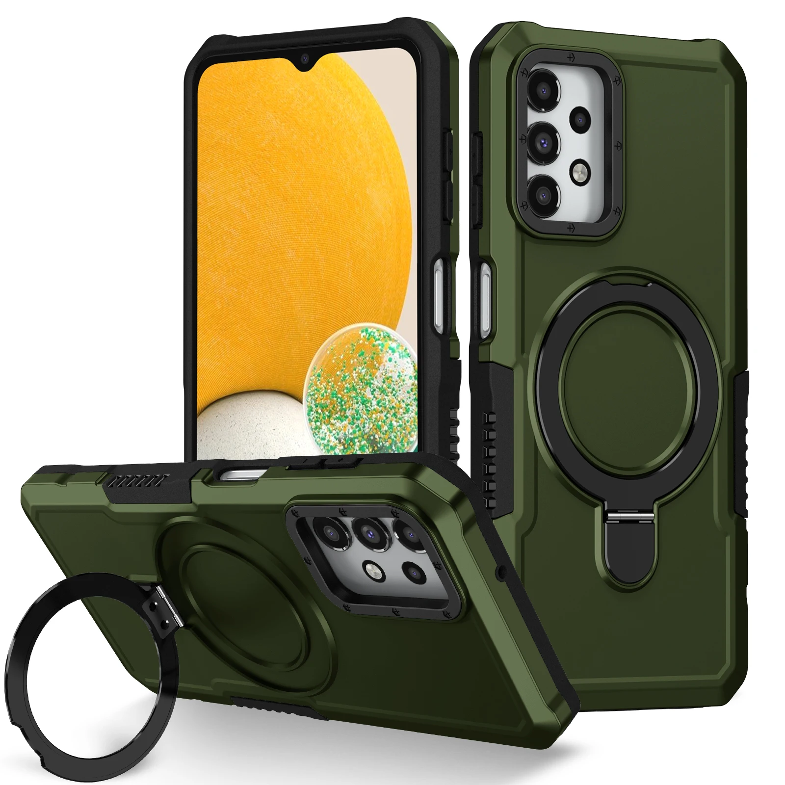 Universal Armor Shockproof Case with Bracket Cover