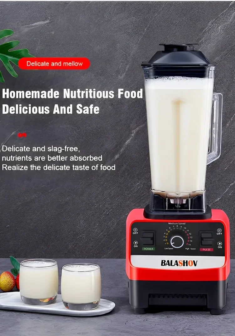 Description Picture 5 of itemHigh Power Food Processor 2000W Stationary Blender Heavy Duty Commercial Mixer Ice Smoothies Appliances for Kitchen