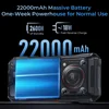 Oukitel WP33 Pro 5G Rugged Smartphone  22000mAh 6.6" FHD+ Cell phone 24GB 256GB Mobile Phone 64MP Camera  33W 4