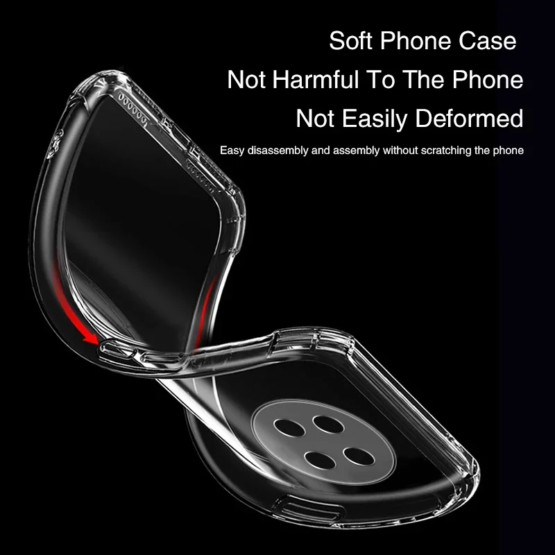 Premium Transparent Shockproof Silicone Phone Case - Luxury Airbag Protection
