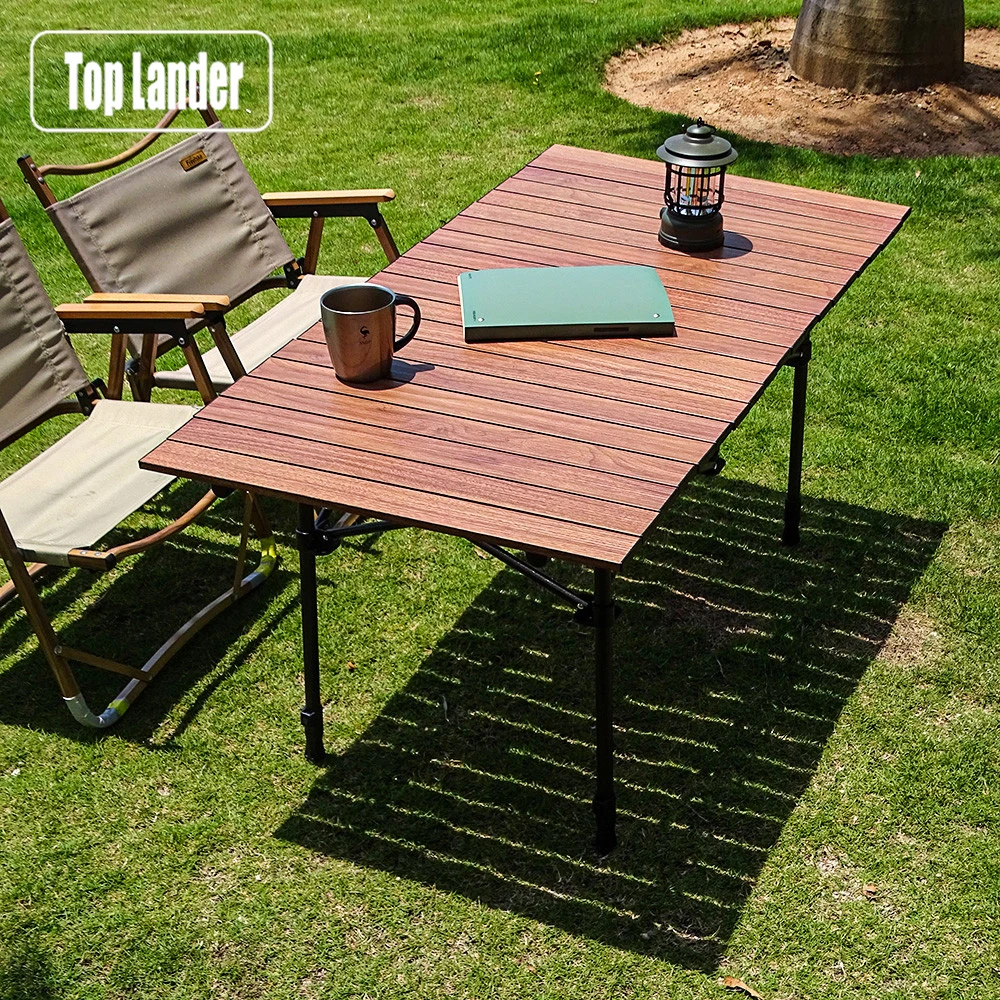 Mesa plegable portátil de 120x60x52cm, mesa enrollable para acampar, para turismo, equipo Pliante, muebles ligeros para acampar, y exteriores| | - AliExpress