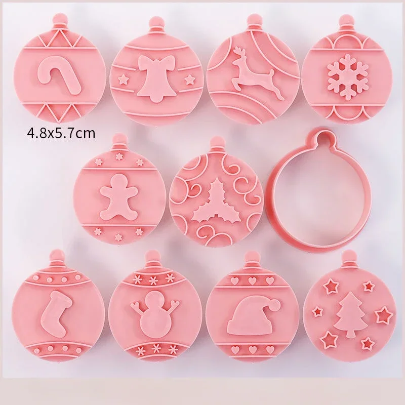 Plastic Christmas Biscuit Mold for Holiday Baking