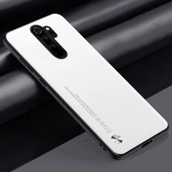 Luxury PU Leather Matte Phone Case - Enhanced Silicone Protection for Redmi Note 8 2021 (White)