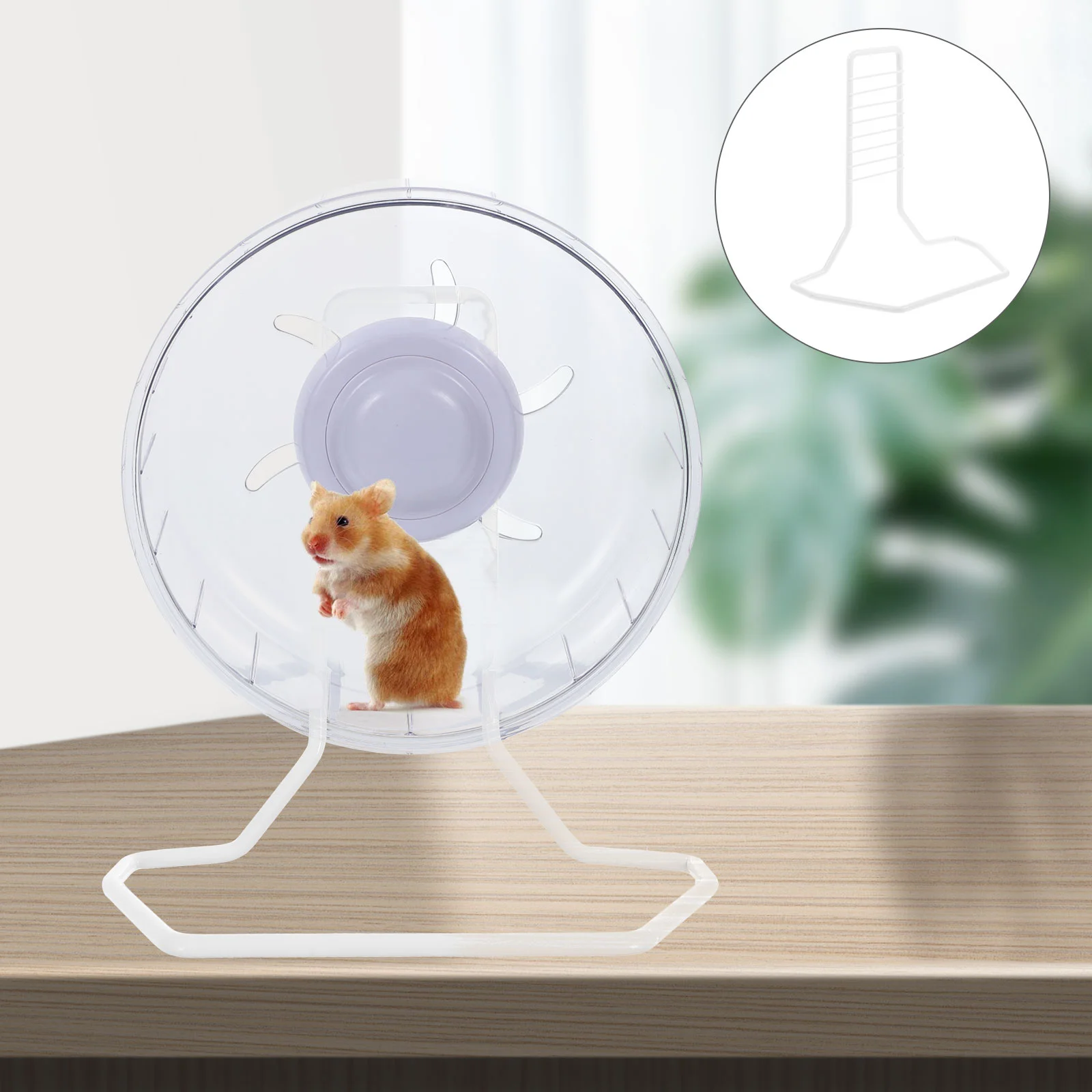 

Running Wheel Bracket Holder Exercise Brackets Pet Hamster Rolling Wheel Holder Support Iron Mute Rotating