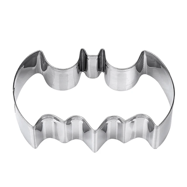 Rozsdamentes Acél Batman Cookie Vágó Torta Penész Halloween Karácsonyi Dekoráció - Image 5