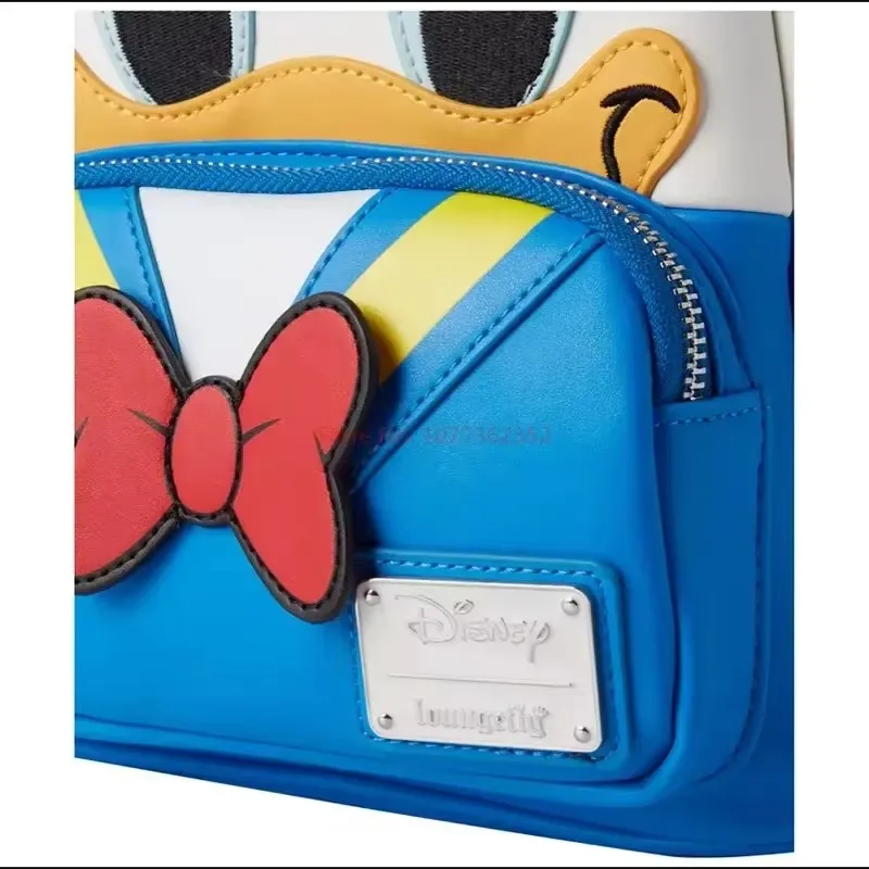 Loungefly Disney Donald Duck Cosplay Mini Backpack Cute Cartoon Backpack Children's Satchel Cartoon Character Kids Gift