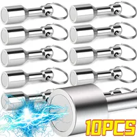 1/10Pcs Neodymium Pocket Keychain Magnets with Iron Ring  for Hanging Key Jewelry Holder Travel Office Magnet Ring Portable Tool 1