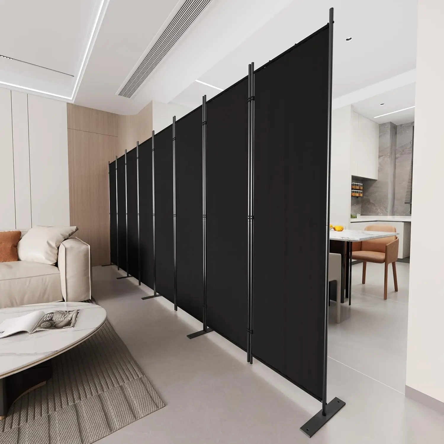 Room Divider Tall Indoor Folding Privacy Screen Portable Partition Separator Freestanding Separation Temporary