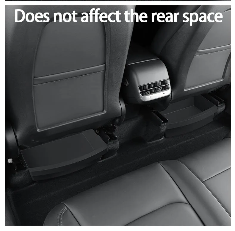For Tesla New Model Y 2021-2025 Juniper Front Seats Under Seat Drawer TPE Stora