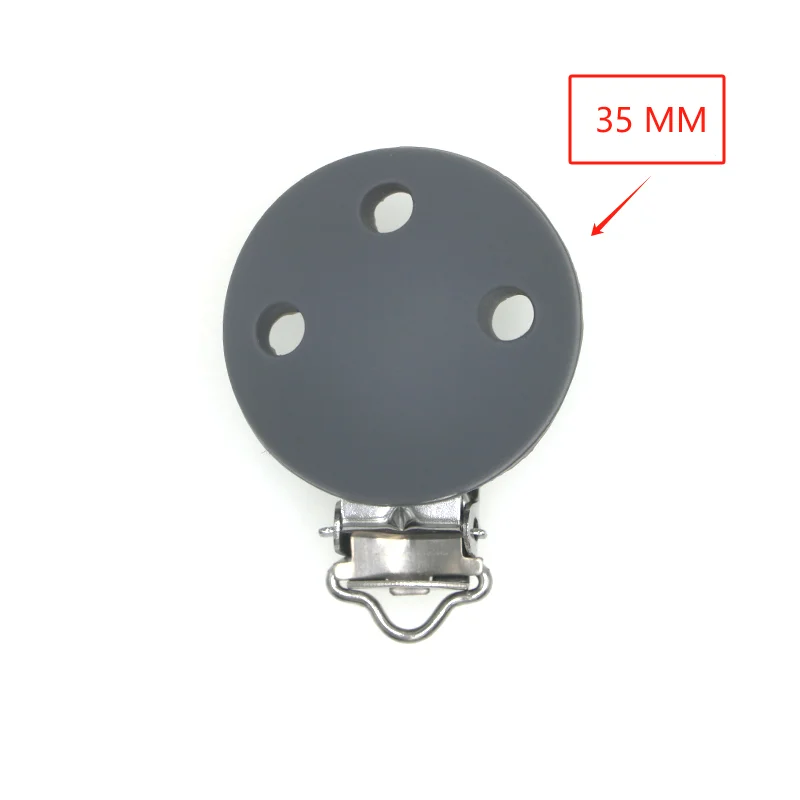 Silicone Round Clips Set - Pack of 5 for DIY Crafts and Jewelry Making