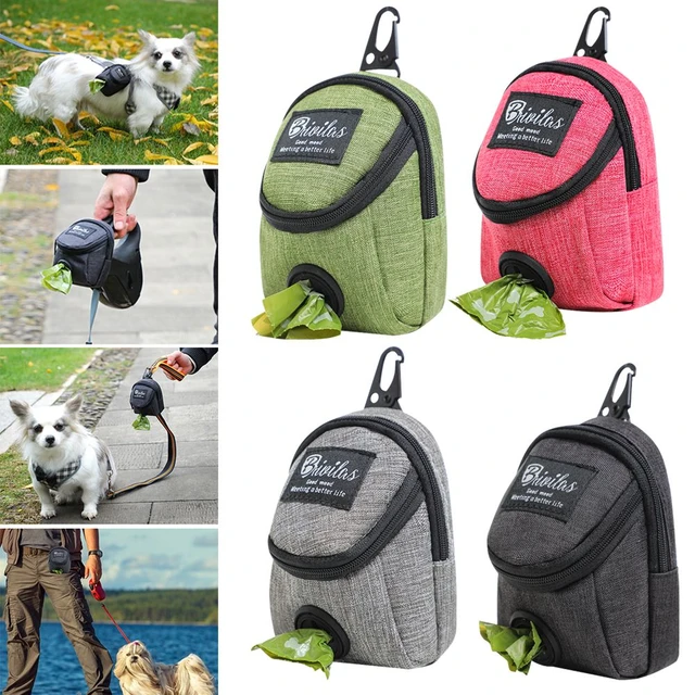 Dog Treat Pouch Dog Poop Bag Holder Pet Waste Bag Dispenser Dog Training Bag