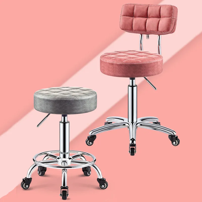 Hair Beauty Salon Styling Chair Furniture Professional Hairdressing Barber Rolling Chairs Esthetician Swivel Stool Customized beauty salon chair