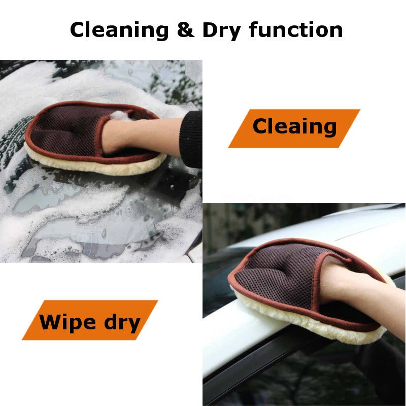 

Tool Truck Motorcycle Soft Glove Washer Brush Imitated Wool Clean Polishing Auto Mitten Wash Cleaning Washing Hot