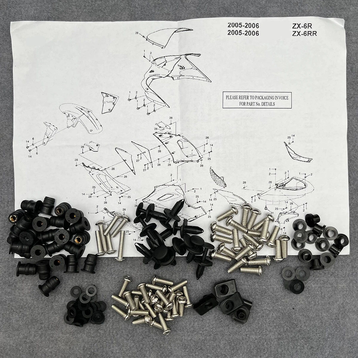 Kawasaki Zx6r 636 2005 2006 Fairing Kit Fairing Kawasaki Zx6r Ninja