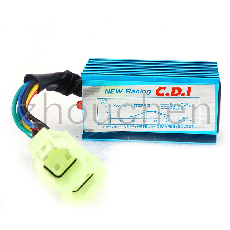 

Синий 6-контактный гоночный AC CDI GY6 круглый штырьковый блок зажигания для 50cc 90cc 110cc 125cc 150cc 2-тактный двигатель для мопеда скутера ATV квадроцикла багги