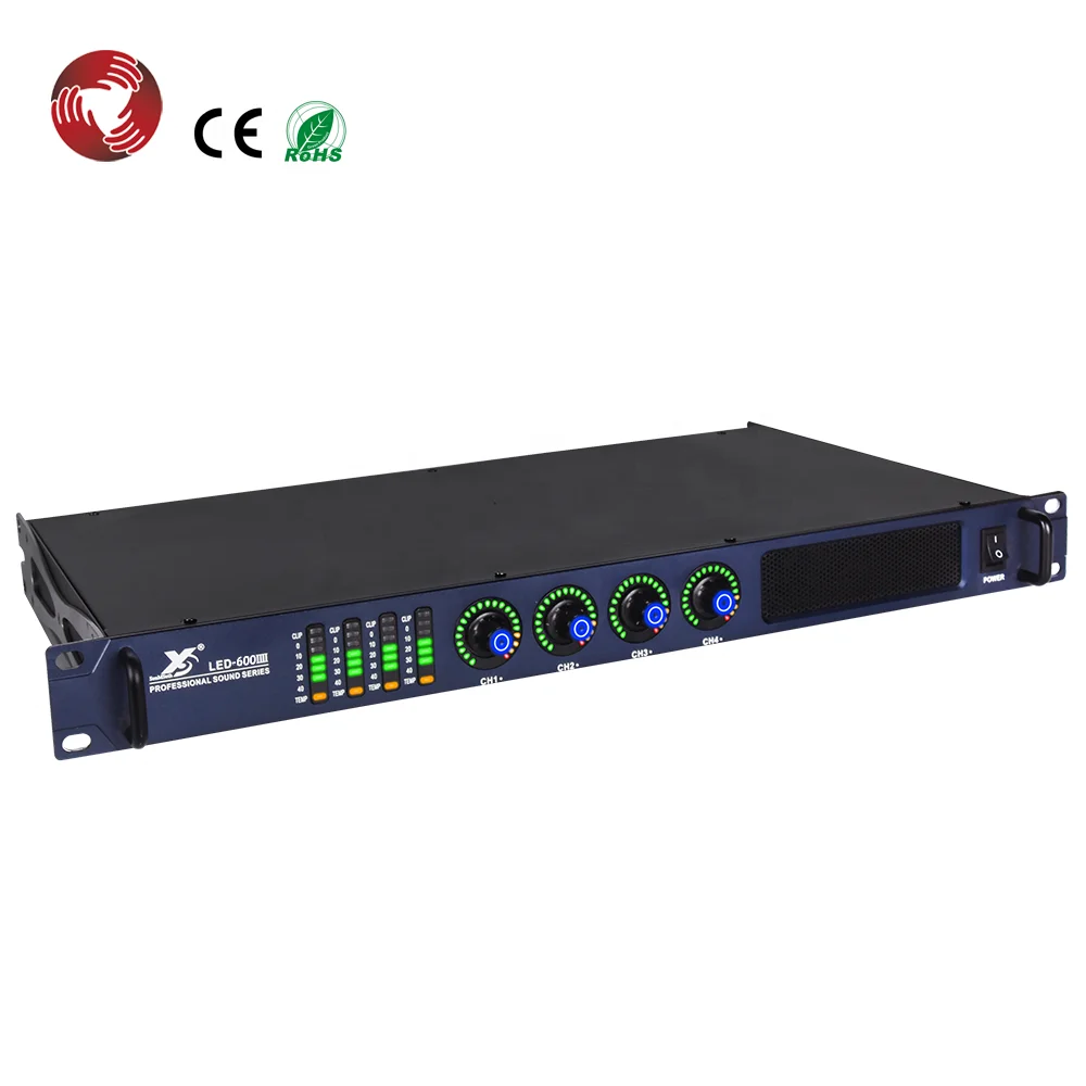 

600W*4 power amplifier Class D digital 4-channel power amplifier professional
