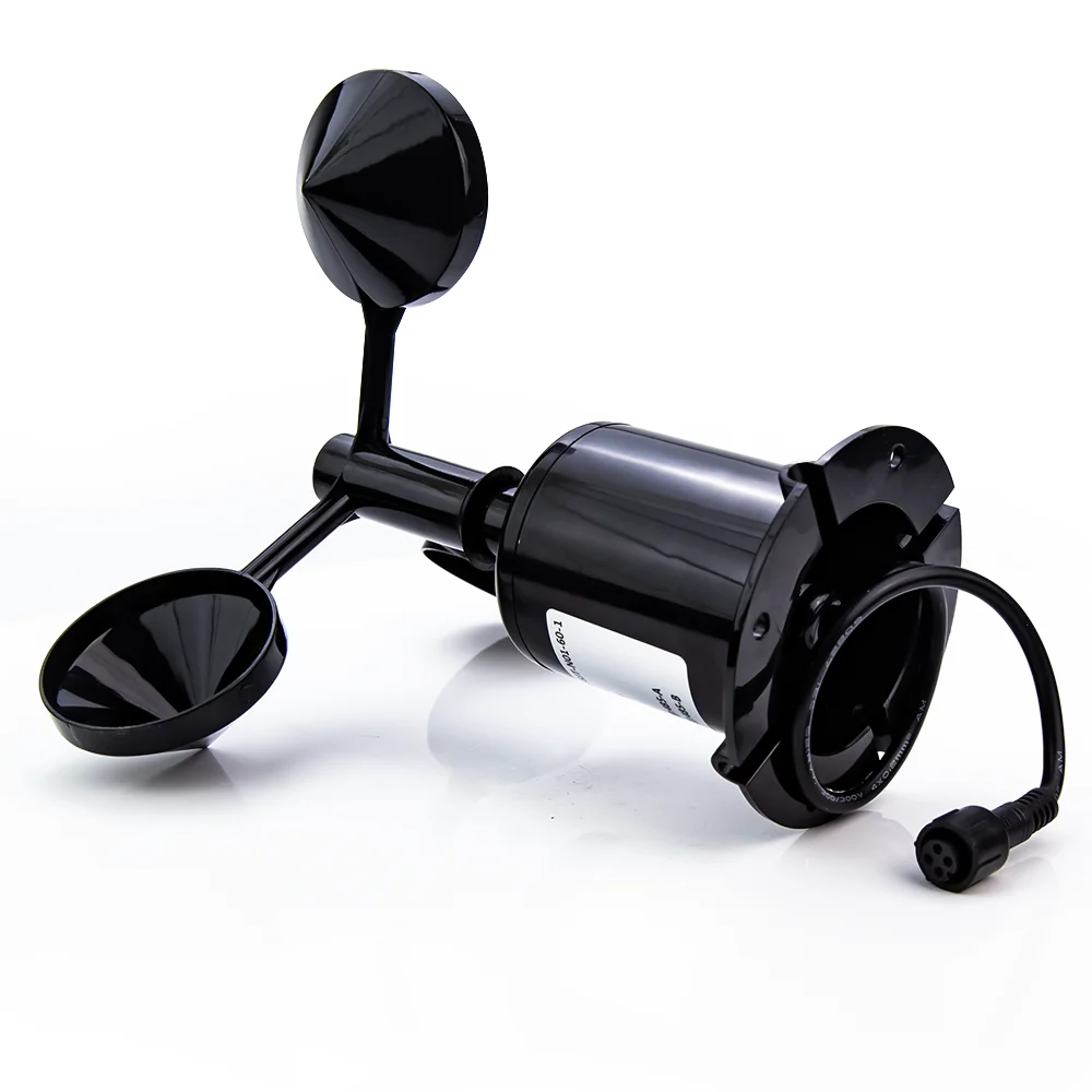 Polycarbonate wind speed sensor 10-30VDC output RS485 4-20mA 0-2V 0-5V 0-10V weather station outdoor three-cup wind speed sensor