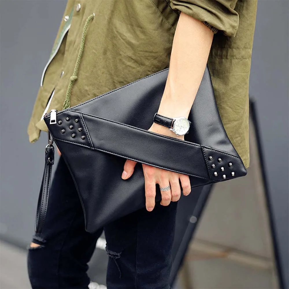 

2023 NEW Fashion Women Clutch Purse High Quality Handbag and Purses Elegant Lady Envelope Bag Rivet Diagonal Strap Satchel