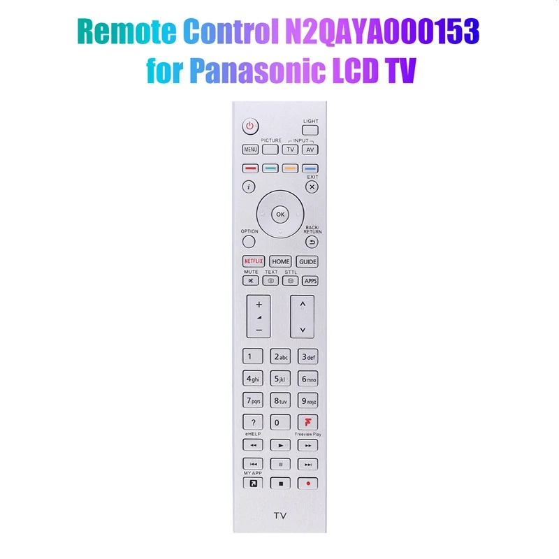 

Remote Control Function Remote Smart Remote For Panasonic LCD TV Remote Control N2QAYA000153