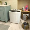 ZENY Portable Clothes Washing Machine Mini Twin Tub Washing Machine 13lbs Capacity with Spin Dryer,Compact Washer 2