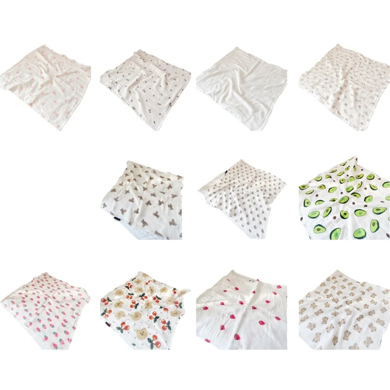 다채로운  Swaddles 담요  수신 담요 SwaddlingWrap 소년과 소녀를위한 4 레이어 BabyEssentials 선물