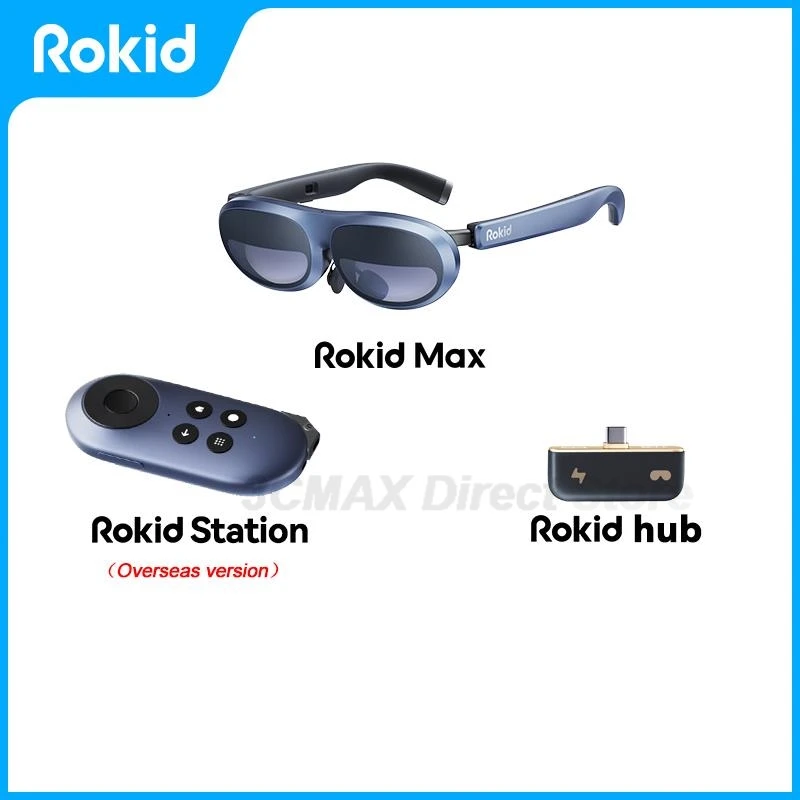 Rokid-max ar-スマート3Dメガネ,マイクロOLEDスクリーン,50