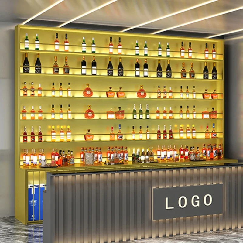 Mobile Bar Corner Open Cabinets Wooden Cellar Fire Extinguisher Mini Novelty Wine Storage Wall Shelves Long D&icirc;ldo Drinks Cabinet