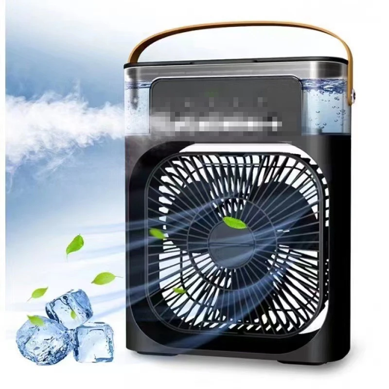 

Popular Five Hole Spray Fan Humidification Refrigeration Air Conditioning Fan Desktop Dormitory Mini Air Cooler USB Fan