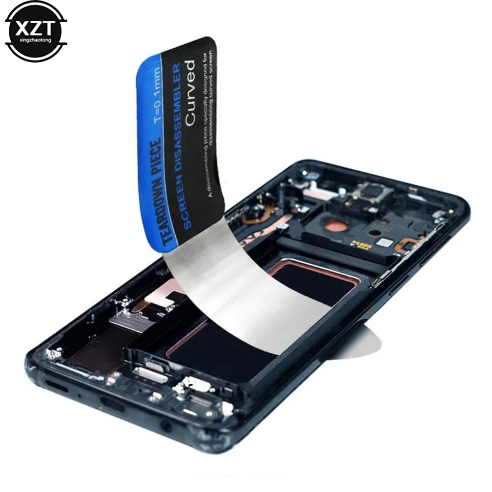 Mobile Phone Curved LCD Screen Spudger Opening Pry Card Tools Ultra Thin Flexible Mobile Phone Disassemble Steel Metal mobile phone disassemble tool phone screen disassemble tool phone disassembly tool phone screen repair tool