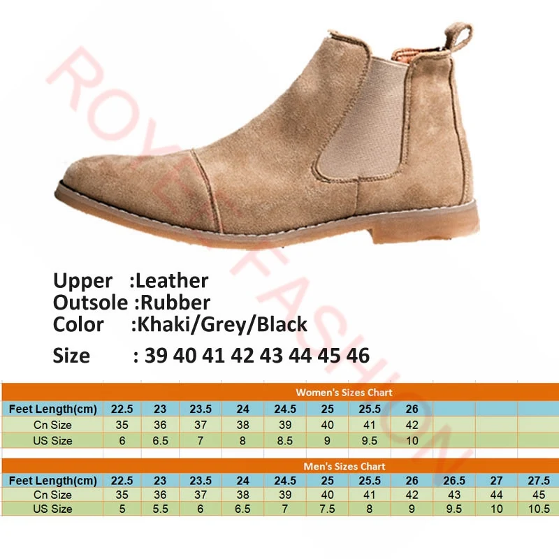 Fashion Shoes Yellow Chelsea Boots Men Comfort Dress Boots Men Business Shoes Men's Suede Leather Zapatos Hombre Ankle boo