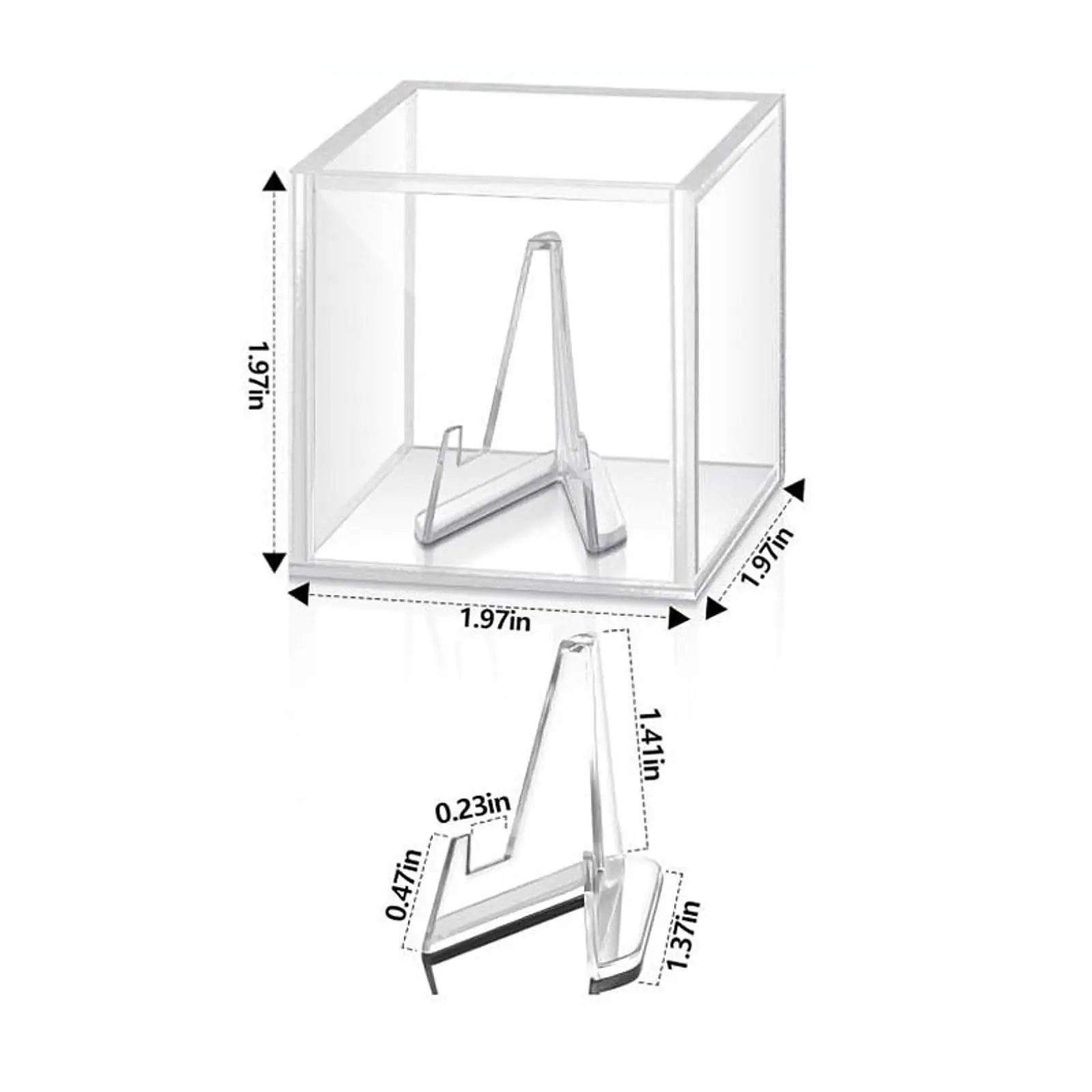 Guitar Pick Display Box with Stand Guitar Pick Box for Guitarists Players