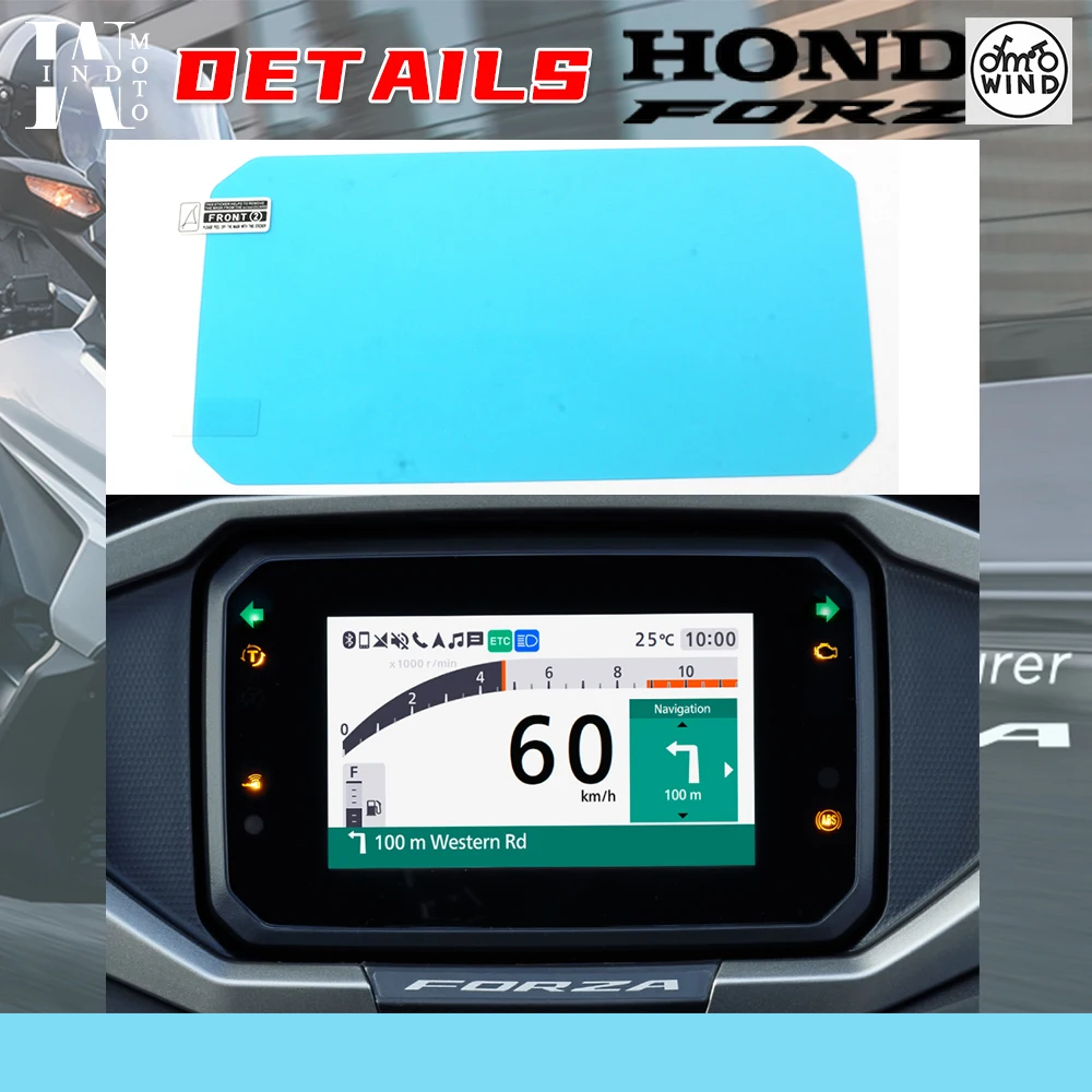 Dashboard instrument soft film for Honda Forza350 meter film speedometer sticker protector decals motorcycle sticker set