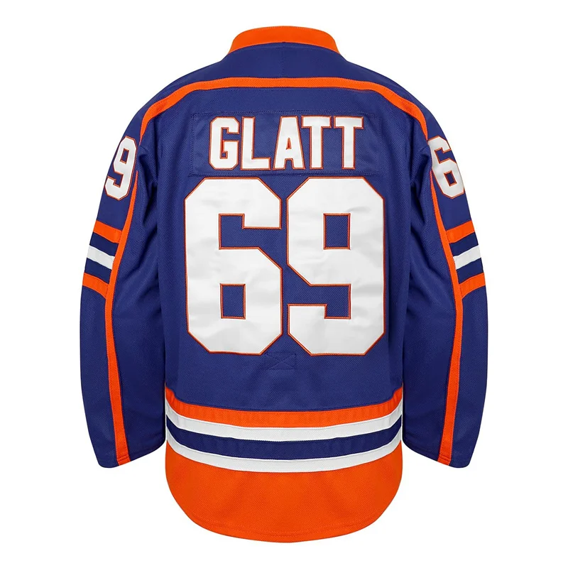 Men's Last of the Enforcers Halifax Highlanders #69 Glatt Ice Hockey Jersey Outdoor Sportswear Top Sewing Embroidery ice hockey jerseys