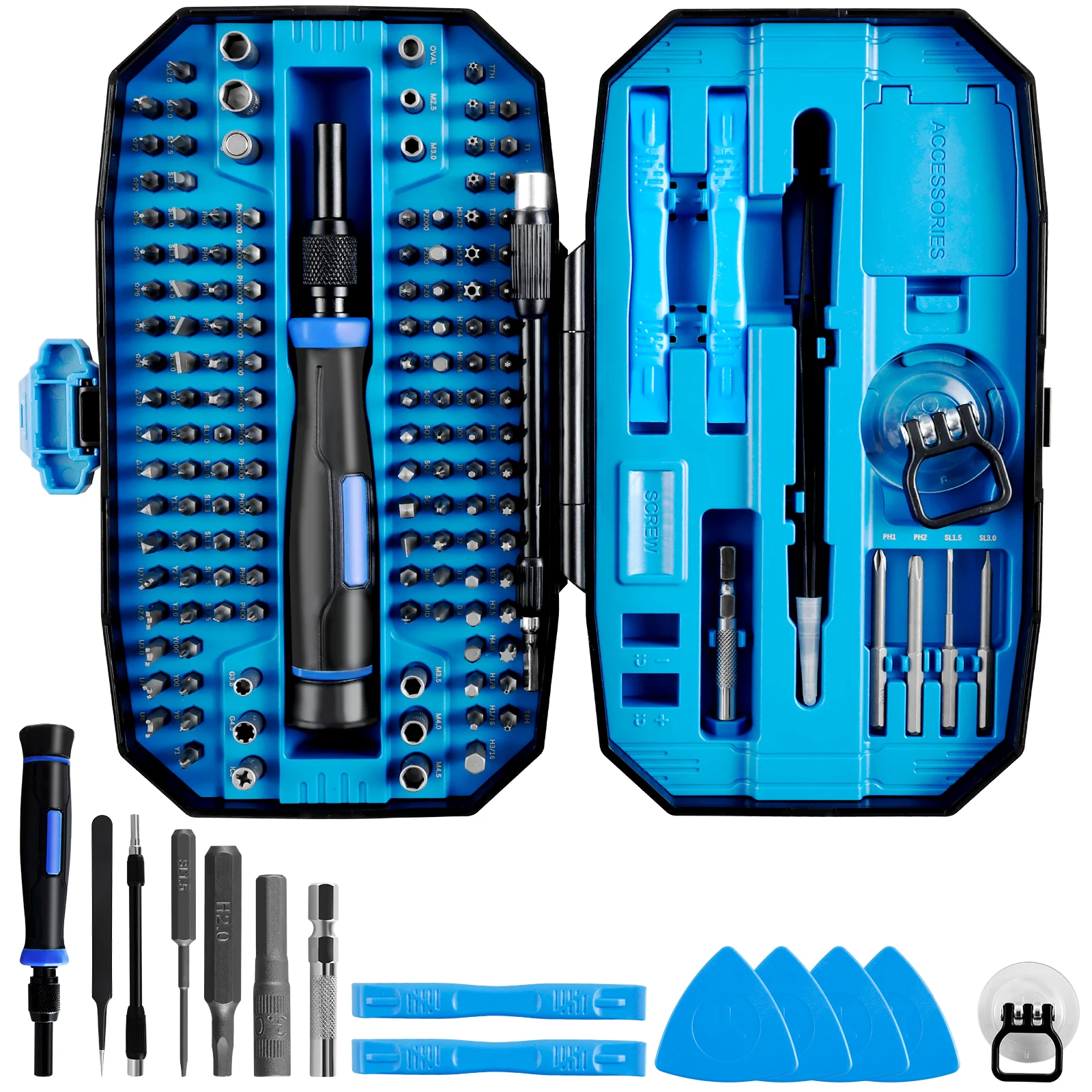 

Precision Screwdriver Set 152 in 1 Screw Drivers Hand Tool with 140 Bits Durable Electronics Tool Repair Kit with Storage Case