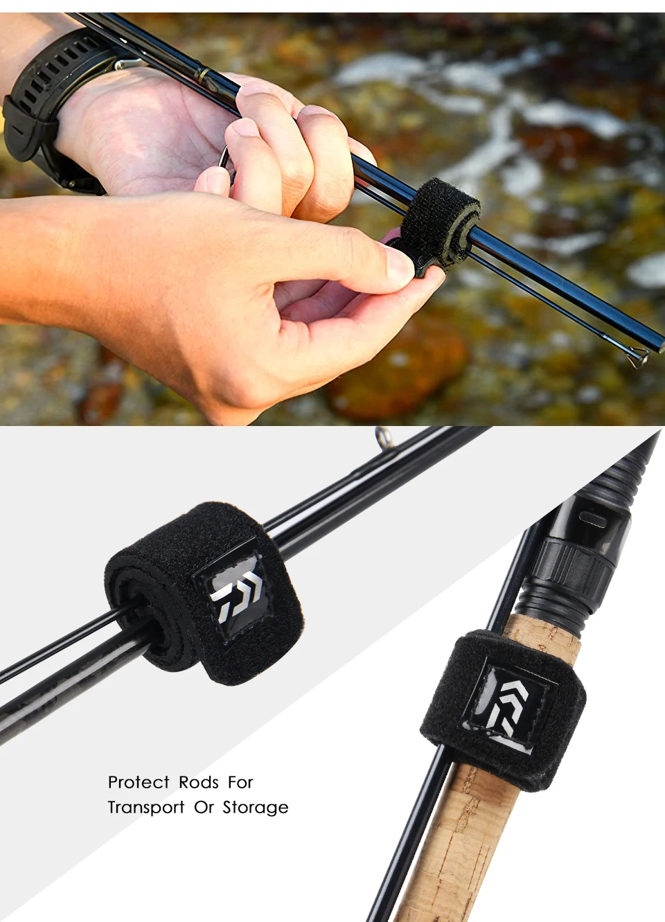 Fishing Rod Belt Elastic Bandage Tie Strap Accessories Magic Drawstring Fishing Rod Pole Sling For Fishing DAIWA Fishing Rod Belt Elastic Bandage Tie Strap Accessories Magic Drawstring Fishing Rod Pole Sling For Fishing DAIWA