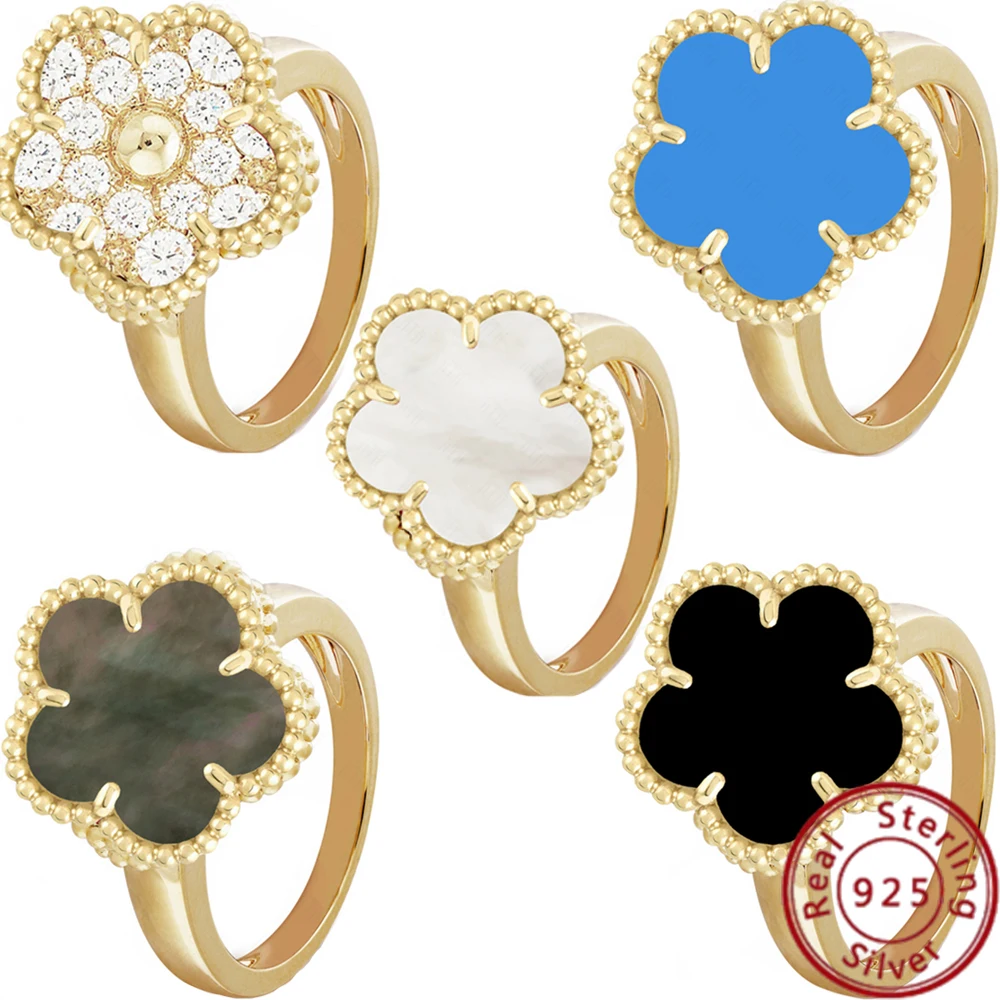 CaptivatingVCACloverRinginPureS925Silver2024Fashionable