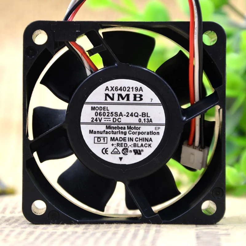 

New CPU Cooling Fan For NMB 06025SA-24Q-BL 24V 0.13A 3-wire Cooler Fan Radiator 6cm 6025 60*60*25MM