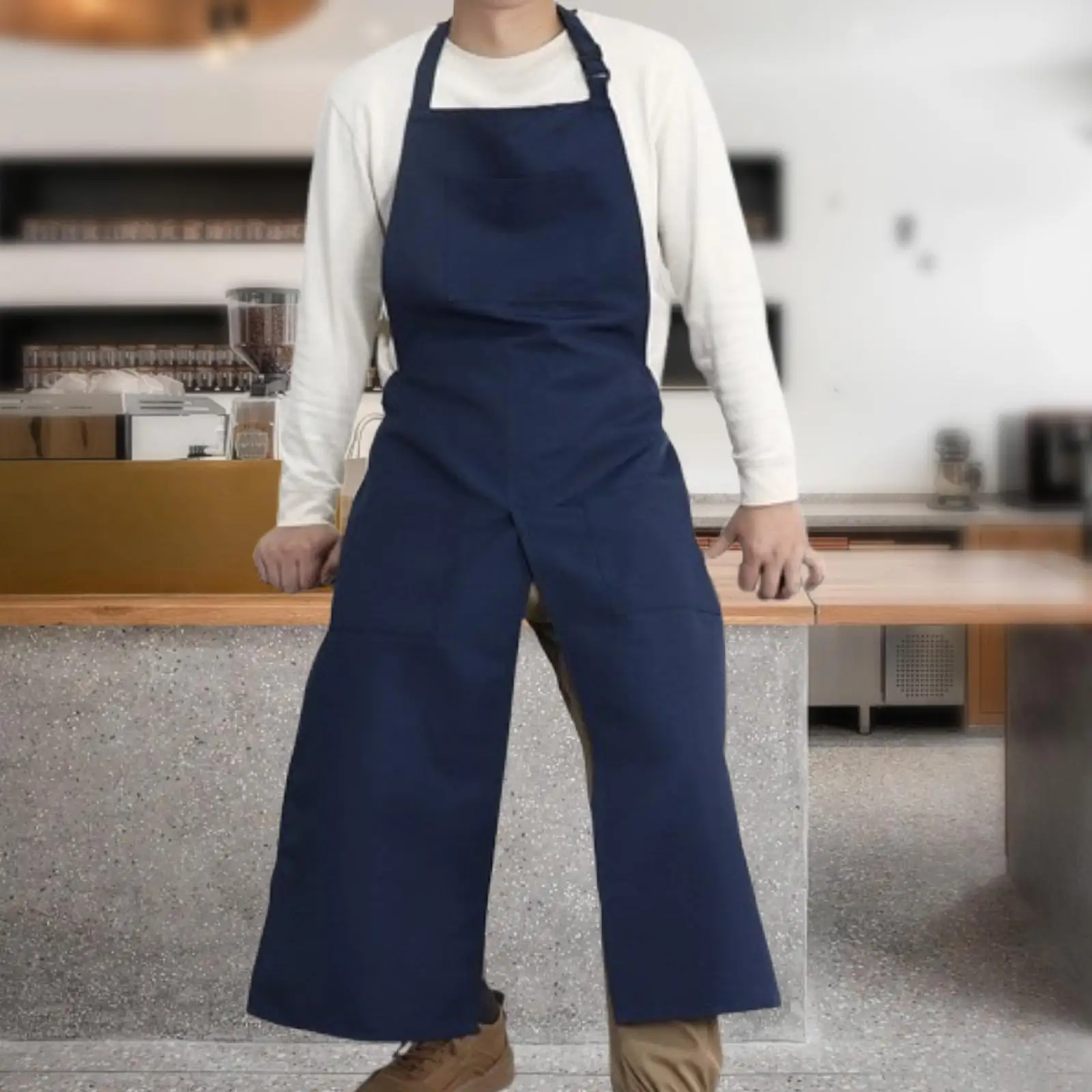 Split Leg Apron Lightweight Multipurpose with Pockets Pottery Apron Ceramics Clay Apron for Carpentry DIY Clay Artists Potters 4