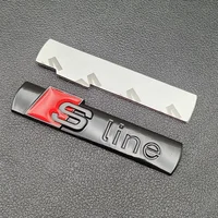 2 pièces 3D métal Sline Logo S ligne emblème voiture garde-boue Badge autocollant pour Audi A1 A2 A3 A4 A5 A6 A7 Q2 Q3 Q5 Q7 SQ5 RS5 TT accessoires 6