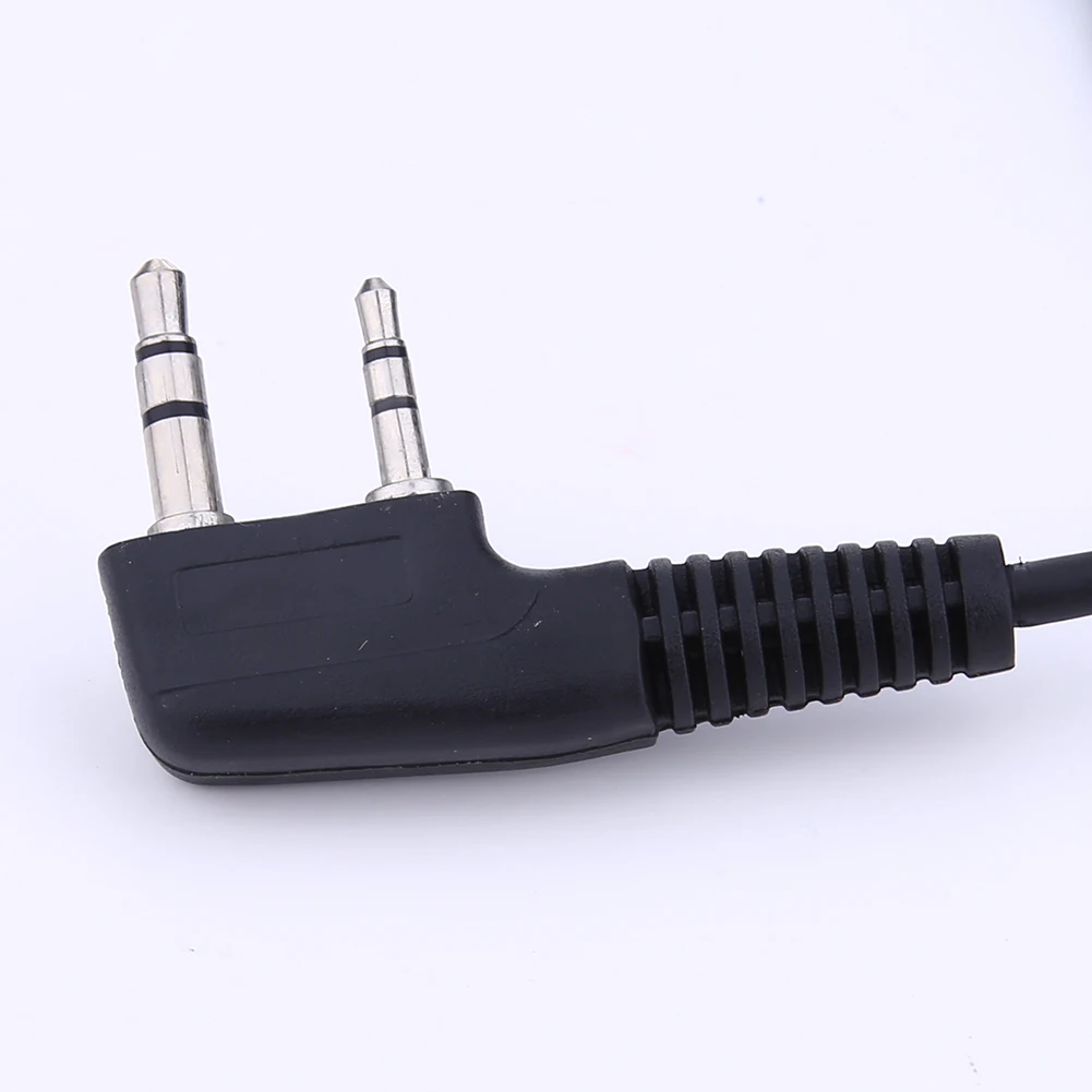 1-10pcs 2 PIN Earpiece Headset PTT MIC 100cm Ear Hook Walkie Talkie Earbud Interphone Earphone for BAOFENG UV5R/KENWOOD/HYT