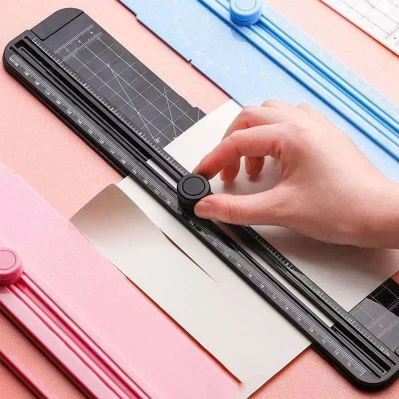 A4 Paper Cutting Guillotine Paper Cutter with Pull-out Ruler for Photo Trimmers Scrapbook Lightweight Cutting Mat Machine for paper cutter